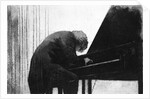 John Ogdon at the Piano in the Great Hall, Exeter University, 1979 by George Adamson