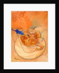 Storm in a teacup, gouache on paper by George Adamson