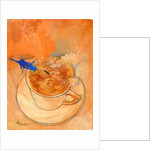 Storm in a teacup, gouache on paper by George Adamson