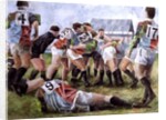 Rugby Match: Harlequins v Wasps, 1992 by Gareth Lloyd Ball