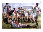Rugby Match: Harlequins v Wasps, 1992 by Gareth Lloyd Ball
