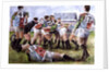 Rugby Match: Harlequins v Wasps, 1992 by Gareth Lloyd Ball