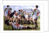 Rugby Match: Harlequins v Wasps, 1992 by Gareth Lloyd Ball
