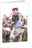 Rugby Match: Harlequins v Northampton, Brian Moore at the Line Out, 1992 by Gareth Lloyd Ball