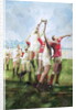 Rugby Match: Llanelli v Swansea, Line Out, 1992 by Gareth Lloyd Ball