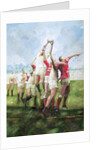 Rugby Match: Llanelli v Swansea, Line Out, 1992 by Gareth Lloyd Ball