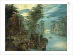 River Scene, c.1630-50 by Jan the Elder (style of) Brueghel