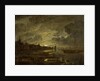 A Village on a River by Moonlight, c.1645-1700 by Aert van der Neer