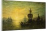 Sunset with Boats, 1875 by William Adolphus Knell