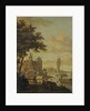 Dutch Beach Scene with Shipping by Abraham Storck