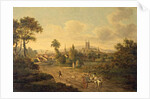Gloucester from St Mary Magdalen, c.1780 by Julius Caesar Ibbetson