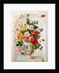 An Urn of Flowers in an Alcove by Jan Frans Josephus Mertens
