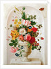 An Urn of Flowers in an Alcove by Jan Frans Josephus Mertens