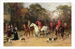 The Meet at the Manor House, 1908 by Heywood Hardy