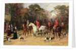 The Meet at the Manor House, 1908 by Heywood Hardy