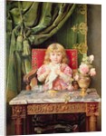 Young girl with a dove by Ignacio Leon y Escosura