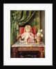 Young girl with a dove by Ignacio Leon y Escosura