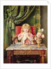 Young girl with a dove by Ignacio Leon y Escosura
