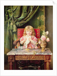 Young girl with a dove by Ignacio Leon y Escosura