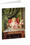 Young girl with a dove by Ignacio Leon y Escosura