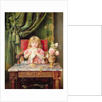 Young girl with a dove by Ignacio Leon y Escosura
