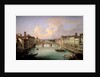 Florence from the Ponte Vecchio by Giovanni Signorini