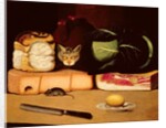 Still Life with Cat and Mouse, Primitive School, 1820 by Anonymous Anonymous