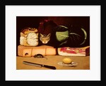 Still Life with Cat and Mouse, Primitive School, 1820 by Anonymous Anonymous