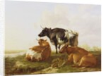 Cattle in a River Landscape by Thomas Sidney Cooper