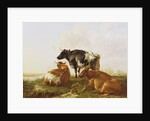 Cattle in a River Landscape by Thomas Sidney Cooper