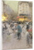 A Paris Street Scene by Luigi Loir