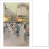 A Paris Street Scene by Luigi Loir
