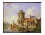 On the Rhine by Cornelius Springer