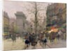 Porte St. Denis, Paris by Eugene Galien-Laloue