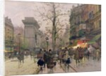 Porte St. Denis, Paris by Eugene Galien-Laloue