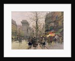 Porte St. Denis, Paris by Eugene Galien-Laloue
