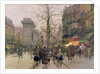 Porte St. Denis, Paris by Eugene Galien-Laloue