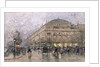 Parisian Street Scene by Eugene (1854-1941) Galien-Laloue