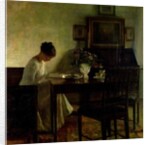 Girl Reading in an Interior by Carl Holsoe