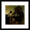 Girl Reading in an Interior by Carl Holsoe