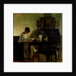 Girl Reading in an Interior by Carl Holsoe