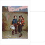 Beggars and a Monkey, 1893 by Augustus Edward Mulready