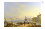 Grand Harbour, Valletta, Malta, 1850 by John or Giovanni Schranz