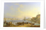 Grand Harbour, Valletta, Malta, 1850 by John or Giovanni Schranz