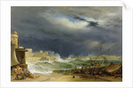 Storm, Malta, 1850 by John or Giovanni Schranz