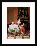 Interior with figures and fruit by David Emil Joseph de Noter