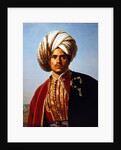 Ottoman turbanned warrior by Francois Henri Alexandre La Fond