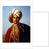 Ottoman turbanned warrior by Francois Henri Alexandre La Fond