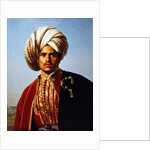 Ottoman turbanned warrior by Francois Henri Alexandre La Fond