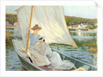 Ladies in a Sailing Boat by Jules Cayron